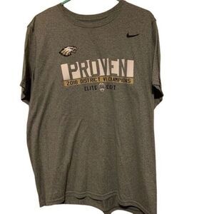 CLARION EAGLES FOOTBALL 2018 CHAMP. SIZE XL THE NIKE TEE ATHLETIC CUT T-SHIRT